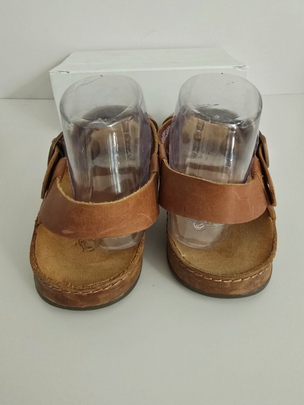 Chaco Wayfarer Strappy Sandals 9 Womens Buckle Rust Brown Leather Shoes Open Toe - Picture 10 of 13